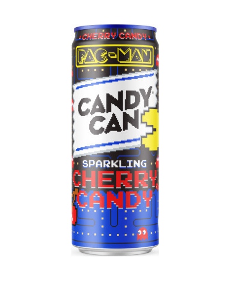 Gazuotas gaivusis gėrimas CANDY CAN x Pac-Man Cherry Candy, 0.33 l