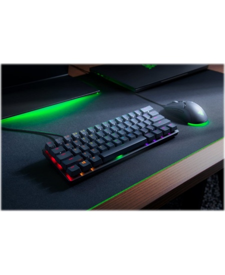 Razer | Huntsman Mini 60% | Black | Gaming keyboard | Wired | Opto-Mechanical | RGB LED light | NORD