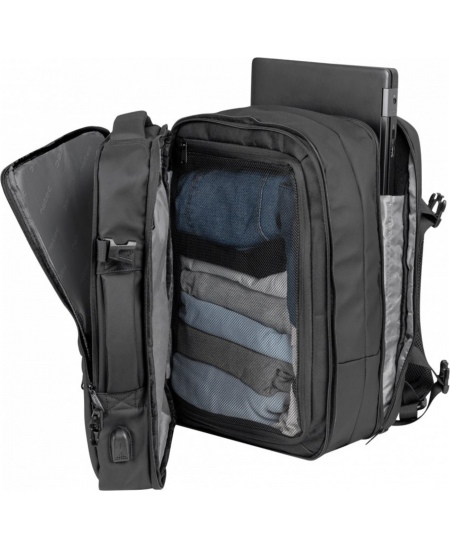 Natec Laptop Backpack Camel Pro 17.3, Black