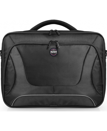 PORT DESIGNS | Courchevel | Fits up to size 15.6 " | Messenger - Briefcase | Black | Shoulder strap