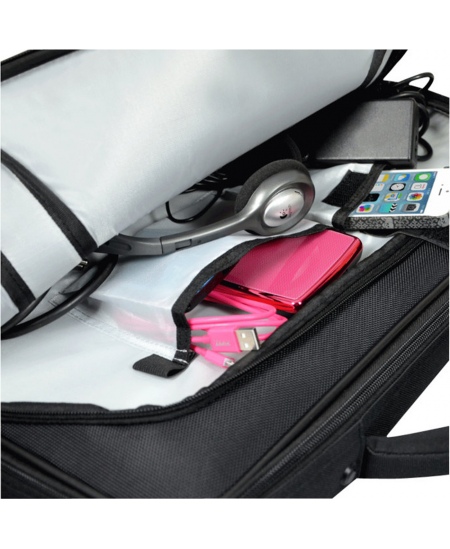 PORT DESIGNS | Courchevel | Fits up to size 15.6 " | Messenger - Briefcase | Black | Shoulder strap