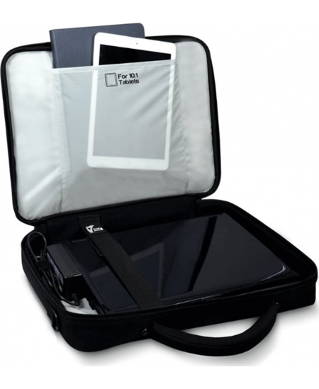 PORT DESIGNS | Courchevel | Fits up to size 15.6 " | Messenger - Briefcase | Black | Shoulder strap
