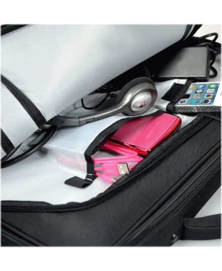 PORT DESIGNS | Courchevel | Fits up to size 15.6 " | Messenger - Briefcase | Black | Shoulder strap