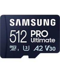 Samsung | MicroSD Card with Card Reader | PRO Ultimate | 512 GB | microSDXC Memory Card | Flash memory class U3, V30, A2