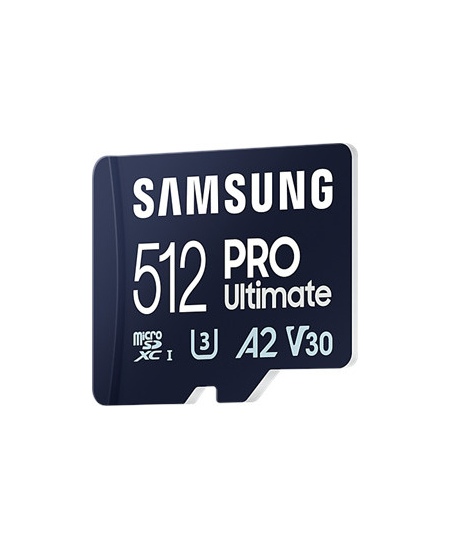Samsung | MicroSD Card with Card Reader | PRO Ultimate | 512 GB | microSDXC Memory Card | Flash memory class U3, V30, A2