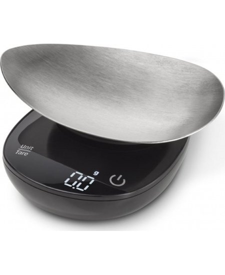 Caso Precision Weighing Scale FinoCompact Graduation 1 g, Maximum weight (capacity) 0.5 kg, Display type LED, Black/Stainless St