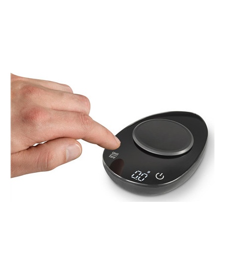 Caso Precision Weighing Scale FinoCompact Graduation 1 g, Maximum weight (capacity) 0.5 kg, Display type LED, Black/Stainless St