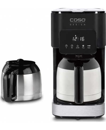 Caso | Coffee Maker with Two Insulated Jugs | Taste & Style Duo Thermo | Drip | 800 W | Black/Stainless Steel