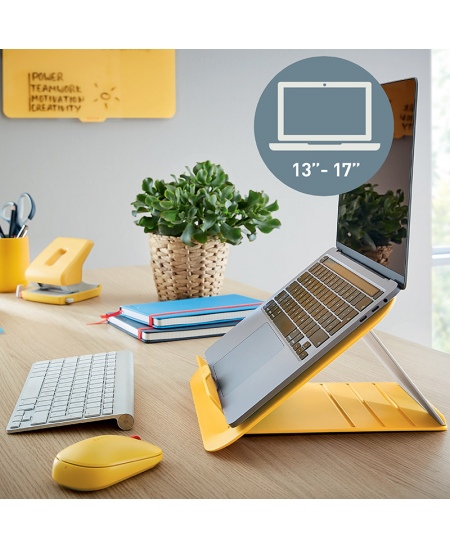 Stovas monitoriui LEITZ COSY, geltonas