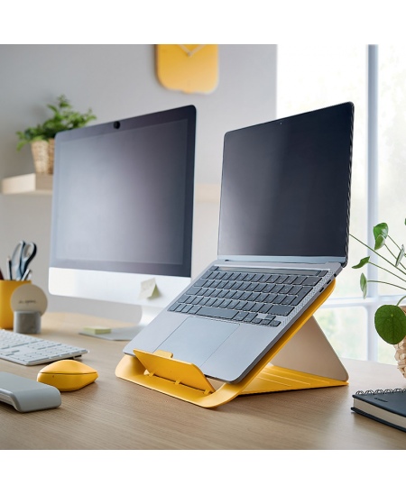 Stovas monitoriui LEITZ COSY, geltonas