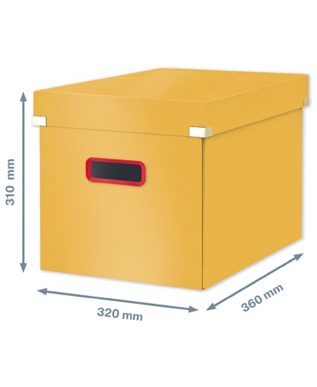 Daiktadėžė LEITZ COSY Cube L,  geltona