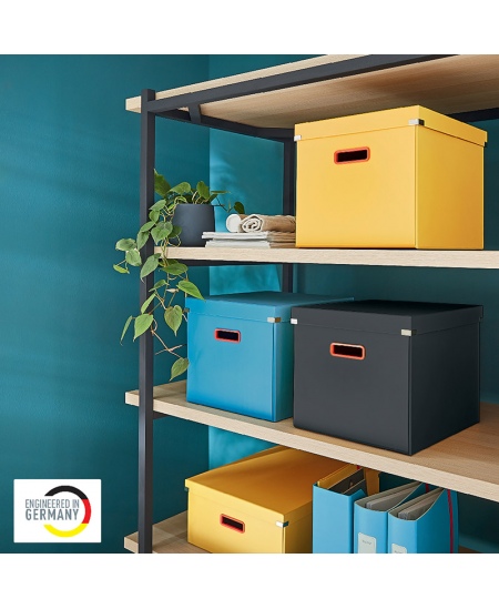 Daiktadėžė LEITZ COSY Cube L,  geltona