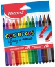 Flomasterių ir nedrožiamų pieštukų rinkinys MAPED Color Peps Jungle+Infinity, 12 ir 15 vnt.
