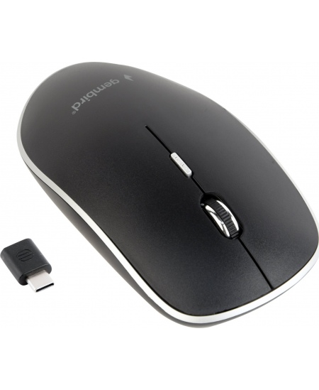 Gembird | Silent Optical Mouse | MUSW-4BSC-01 | Wireless | USB-C | Black