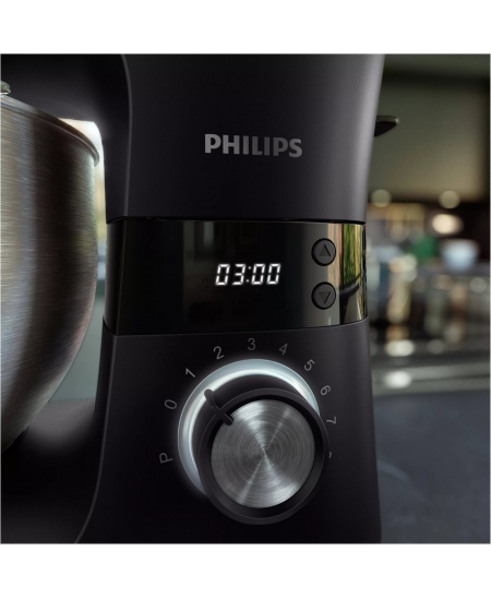 Philips Kitchen Machine with mix | HR7962/01 7000 Series | 1000 W | Number of speeds 8 | Bowl capacity 5.5 L | Black