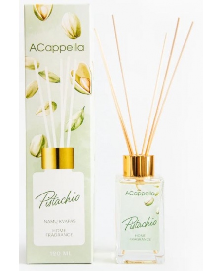 Namų kvapas su lazdelėmis ACAPPELLA, pistacijų, 120 ml