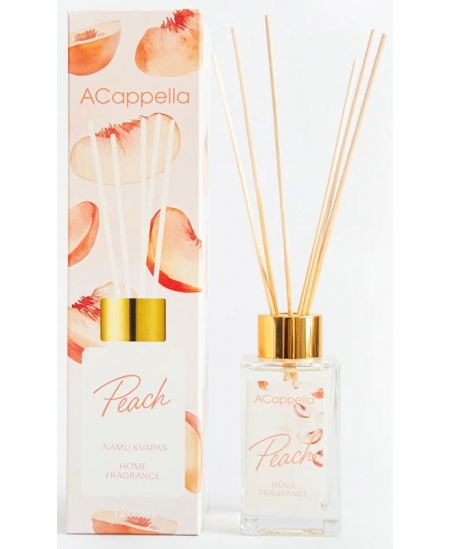 Namų kvapas su lazdelėmis ACAPPELLA, persikas, 120 ml