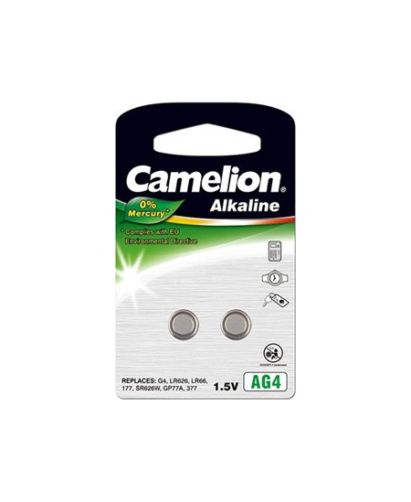Camelion AG4/LR66/LR626/377, Alkaline Buttoncell, 2 pc(s)