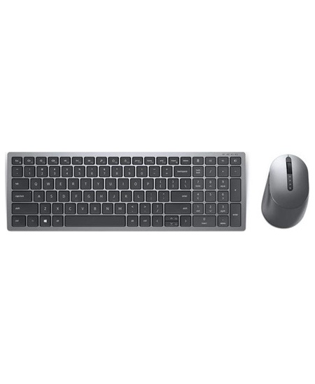 Dell | Keyboard and Mouse | KM7120W | Keyboard and Mouse Set | Wireless | Batteries included | EN/LT | Bluetooth | Titan Gray | 