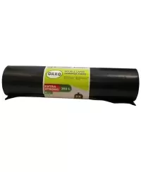 Šiukšlių maišai Okko, 350 litrų, rulone 5 vnt., storis 55 µm, LDPE, juodos sp.