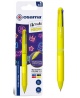 Automatinis 4 spalvų tušinukas OSAMA 4Multi Neon, 1 mm, geltonas korpusas