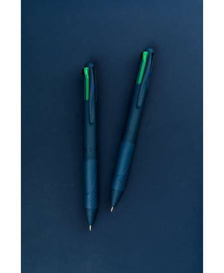 Automatinis 4 spalvų tušinukas OSAMA Urban, 1 mm, tamsiai mėlynas korpusas