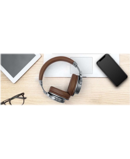 Muse Stereo Headphones M-278BT Headband, Over-ear, Brown