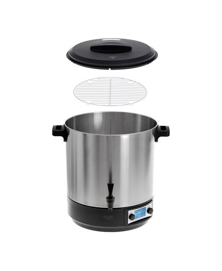 Adler | Electric pot/Cooker | AD 4496 | 2600 W | 28 L | Stainless steel/Black