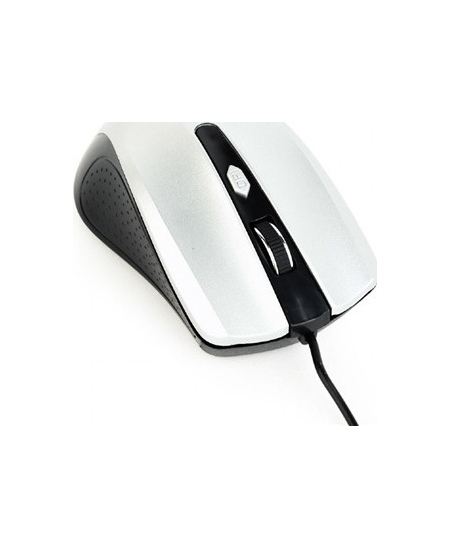 Gembird Mouse  MUS-4B-01-BS Standard, No, Black/ silver, No,