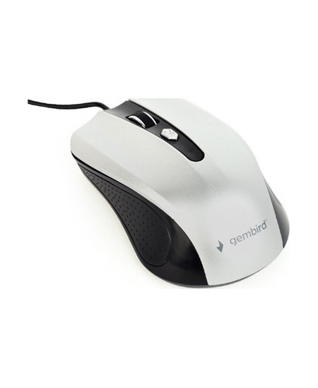 Gembird Mouse  MUS-4B-01-BS Standard, No, Black/ silver, No,