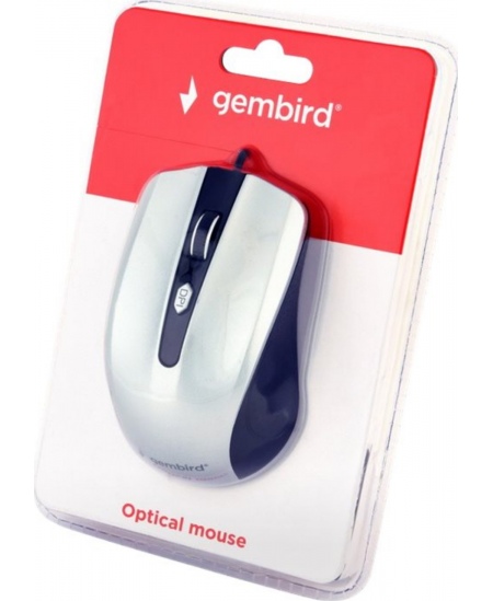 Gembird Mouse  MUS-4B-01-BS Standard, No, Black/ silver, No,