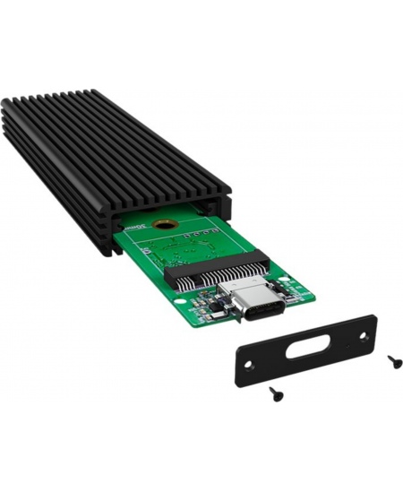 Raidsonic | ICY BOX IB-1816M-C31 External Type-C enclosure for M.2 NVMe SSD | Black