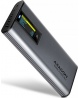 AXAGON External USB-C 10Gbps metal box with info display for M.2 NVMe and SATA SSD | EEM2-SD2