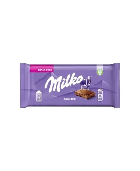Pieninis šokoladas MILKA Alpių pieno, 45g