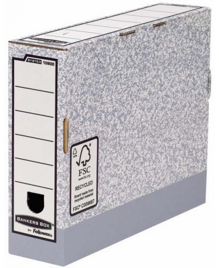 Archyvinė dėžė FELLOWES, 258x85x310 mm, pilkai balta