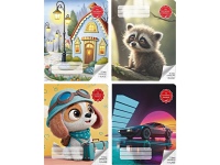 Sąsiuvinis GYVŪNĖLIAI, langeliais, 1 klasei, 12 lapų