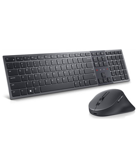 Dell | Premier Collaboration Keyboard and Mouse | KM900 | Keyboard and Mouse Set | Wireless | US | Graphite | USB-A | Wireless c