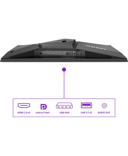 AOC AG276QZD2 | 26.7 " | OLED | QHD | 16:9 | 240 Hz | 0.03 ms | 2560 x 1440 pixels | 250 cd/m² | HDMI ports quantity 2