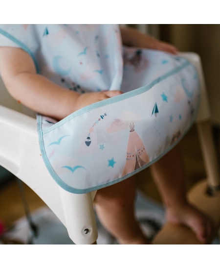 Babyono prijuostė neperšlampama su kišene nuo 24 mėn meškėnas mėlynas 1642/01