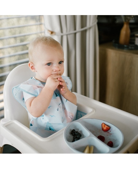 Babyono prijuostė neperšlampama su kišene nuo 24 mėn meškėnas mėlynas 1642/01