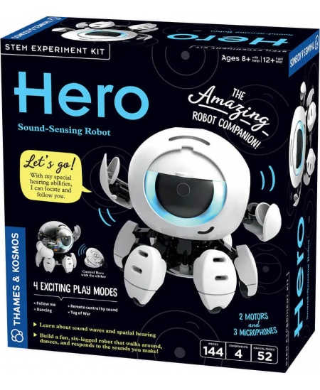 Į garsą reaguojantis robotas THAMES&KOSMOS „Herojus“