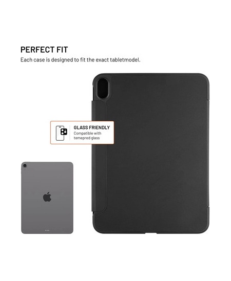 Fixed | Trinity Case | 10.9-11 " | Cover | Apple iPad 10.9" (2022)/iPad 11" (2025) | Black