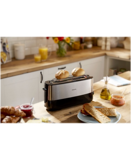 Philips | Toaster | HD2692/90 Viva Collection | Power 950 W | Number of slots 2 | Housing material  Metal/Plastic | Black