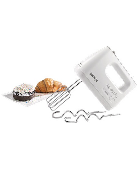 Gorenje | Hand Mixer | M460CDC | Hand Mixer | 460 W | Number of speeds 5 | Turbo mode | White