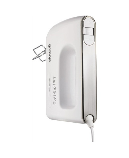 Gorenje | Hand Mixer | M460CDC | Hand Mixer | 460 W | Number of speeds 5 | Turbo mode | White