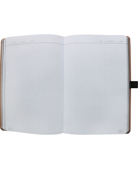 Kalendorius - užrašinė  UNIVERSAL BLACK EDITION, PU, A5, be datų, kreminė