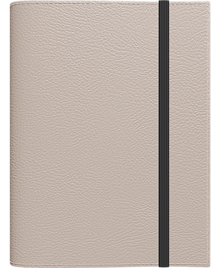 Kalendorius MANAGER Spirex Day 2026, A5, PU FLEX, šviesiai pilkos sp.