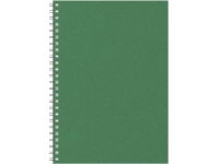 Kalendorius - užrašinė TIMER, su spirale, A5, be datų, 224 lapai, taškeliais, kartoniniu viršeliu, smaragdų žalia