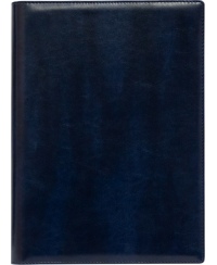 Kalendorius SENATOR DAY Spirex 2026, A4, PU, tamsiai mėlyna