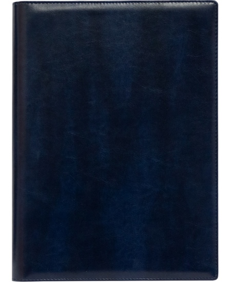 Kalendorius SENATOR DAY Spirex 2026, A4, PU, tamsiai mėlyna